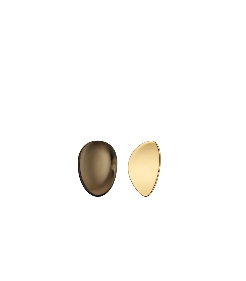 Naé Stud Earrings - Smoked glass